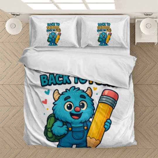 Back to School Monster Design Bedding Sets