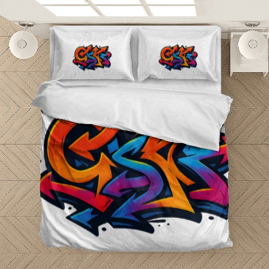 Vivid Graffiti Arrow Art Design Bedding Sets