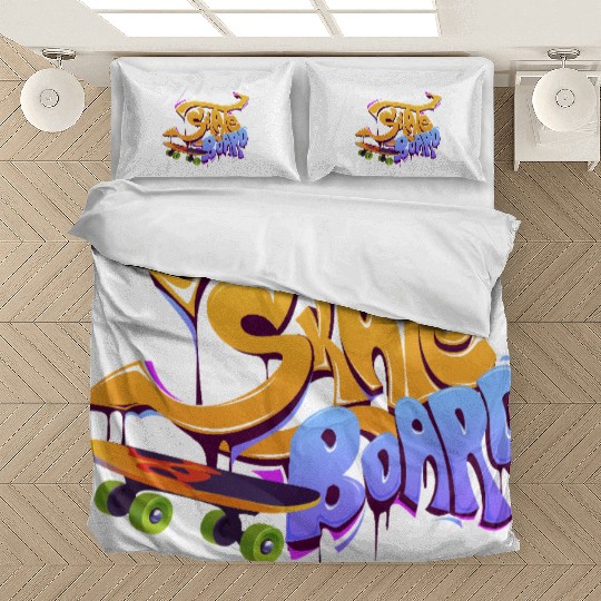 Skateboard Graffiti Art Design Bedding Sets