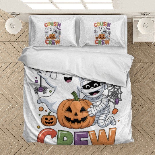 Halloween Cousin Crew with Cute Mummy and Ghost Bedding Sets