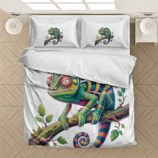 Camouflaged Chameleon Pride Bedding Sets