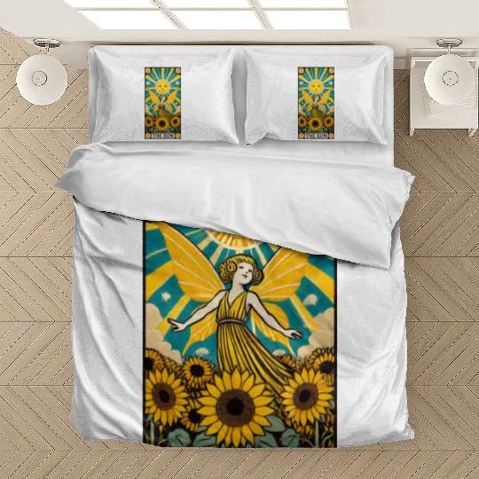 Sun Fairy Tarot Card Design Bedding Sets