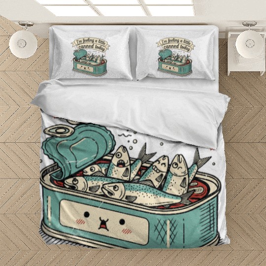 Whimsical Canned Fish Humor Design Bedding Sets