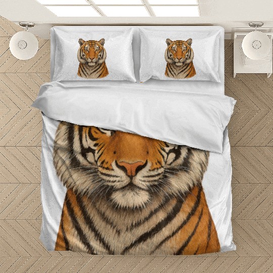 Realistic Tiger Head Bedding Sets Design