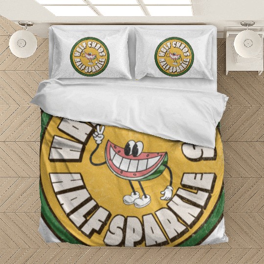 Watermelon Half with Playful Smile Bedding Sets