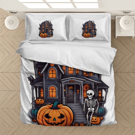 Haunted House Halloween Design Bedding Sets