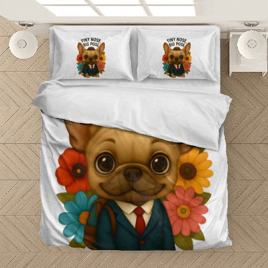 Tiny Nose Big Pose Chihuahua Back to School  Bedding Sets