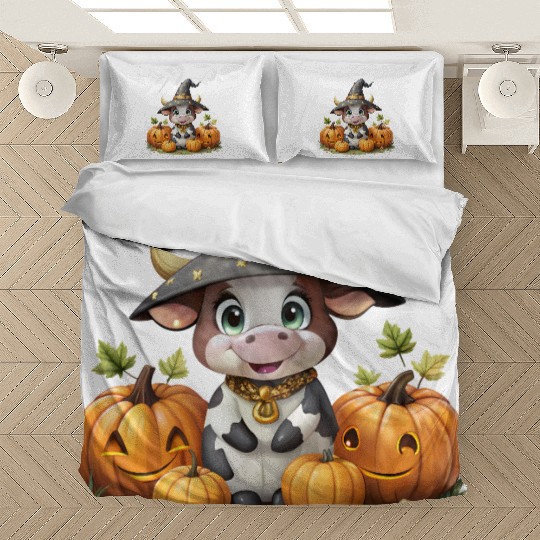Cute Halloween Cow Bedding Sets