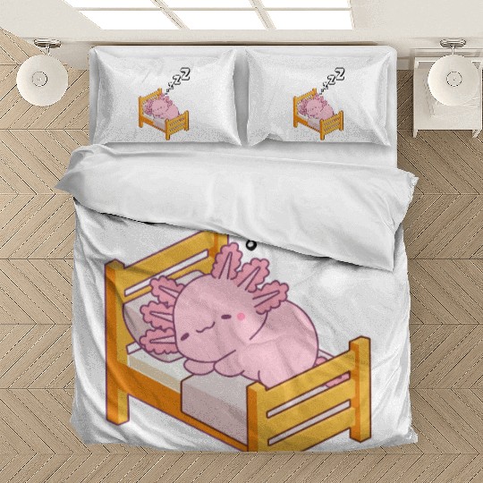 Cute Sleepy Dream axolotl Design Bedding Sets