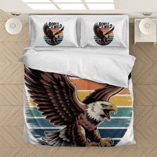 Born to Be Wild Eagle Illustration Bedding Sets