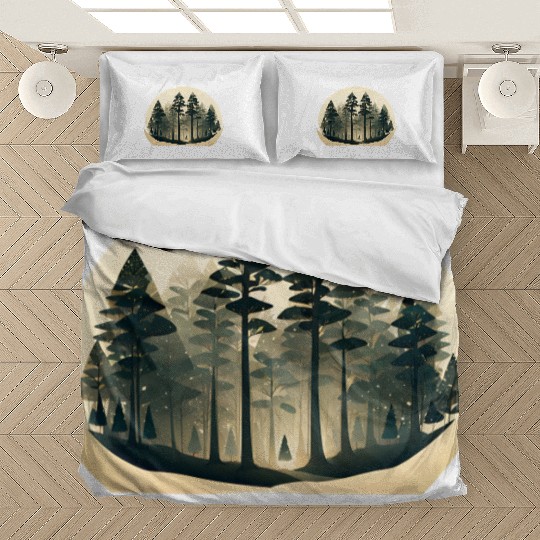 Mystical Forest Circle Design Bedding Sets