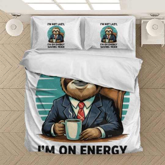 Energy Saving Mode Sloth Bedding Sets