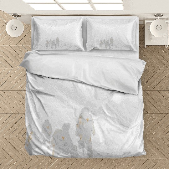 Bold Life Affirmation with Silhouettes Bedding Sets