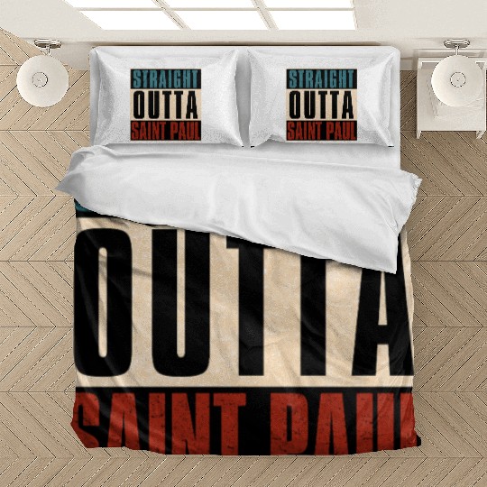 Straight Outta Saint Paul Minnesota MN Bedding Sets