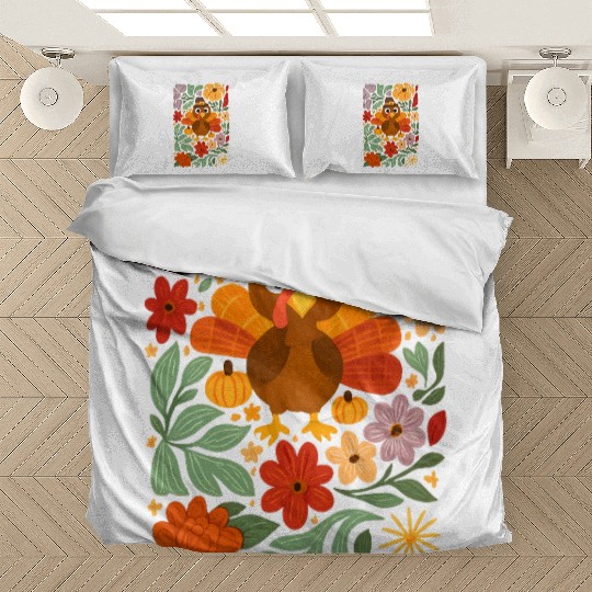 Festive Harvest Thanksgiving Turkey Bedding Sets