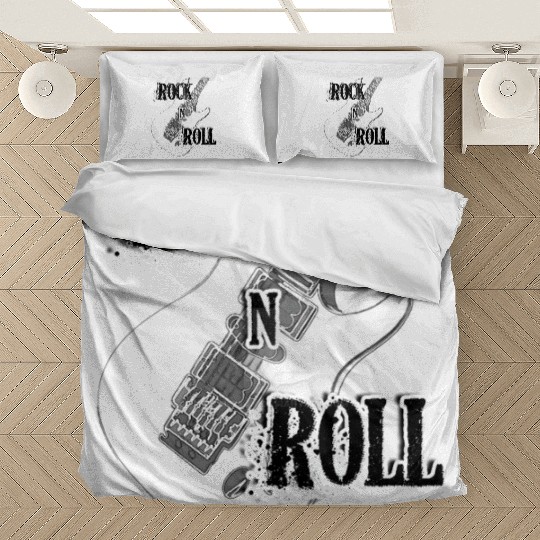 Rock and Roll Electric Guitar Design Bedding Sets