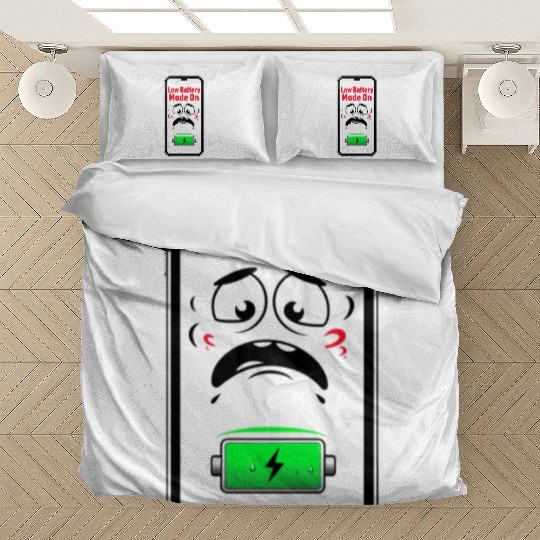 Low Battery Mode Sad  Bedding Sets
