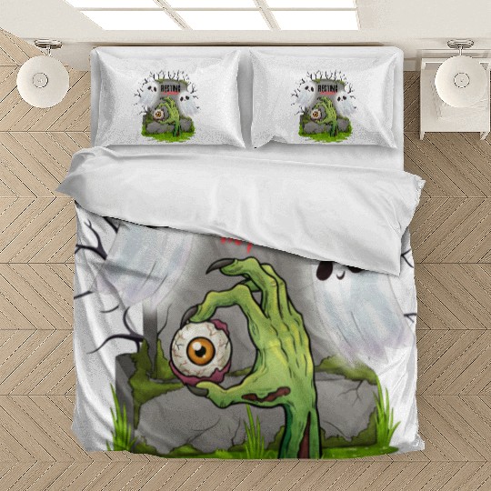 Spooky Graveyard with Ghosts and Eye Bedding Sets