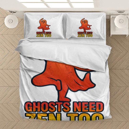 Ghost Yoga Instructor Halloween Bedding Sets