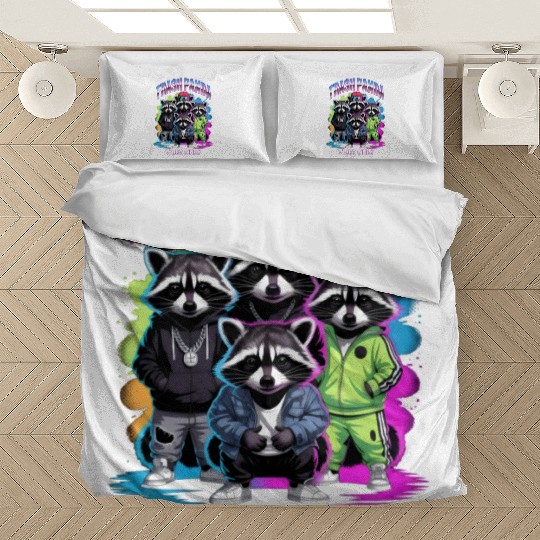 Trendy Raccoon Squad Bedding Sets Design