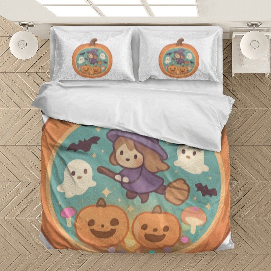 Halloween Kids Friendly Ghost Bedding Sets Artwork