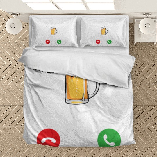 Funny Beer Calling Party Humor Pub Cheers For Men Bedding Sets