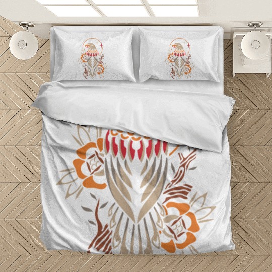 Celestial Eagle Tattoo Design Bedding Sets