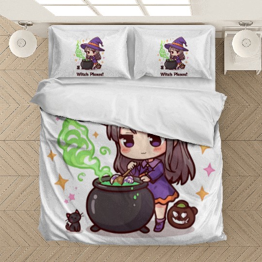 Cute Witch Cauldron Adventure Bedding Sets