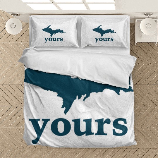 Up Yours Michigan Funny Upper Peninsula Apparel Bedding Sets