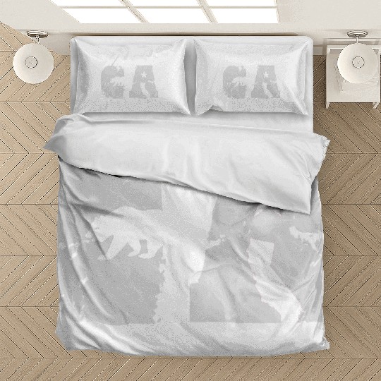 California Bear State Abbreviation Bedding Sets