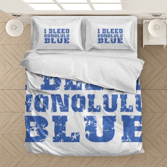I Bleed Honolulu Blue Detroit Bedding Sets