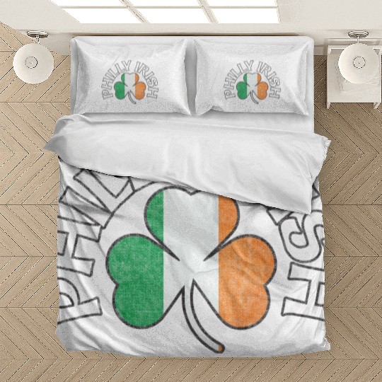 Philly Irish Shamrock Flag Apparel Bedding Sets