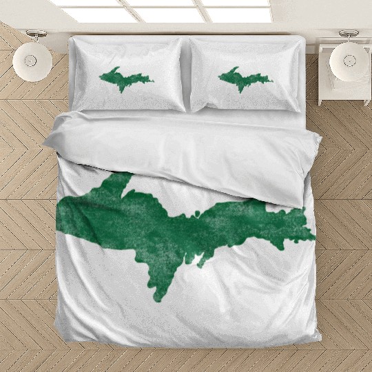 Distressed Vintage Upper Peninsula U.P. Bedding Sets Bedding Sets