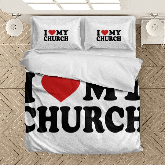 I Love my church Bedding Sets