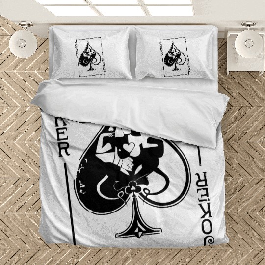 joker spade playing card Bedding Sets