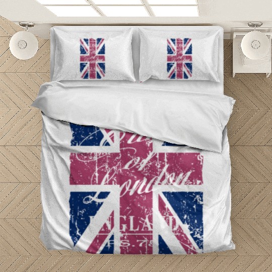 Union Jack - London - Vintage Look Bedding Sets