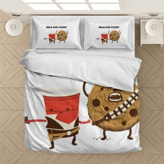Funny star wars han solo and chewbacca Bedding Sets