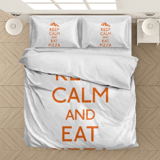 Keep Calm Pizza Bedding Sets