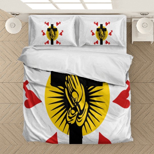 ❤†Holy Cross & Praying Hands-Love Jesus†❤ Bedding Sets