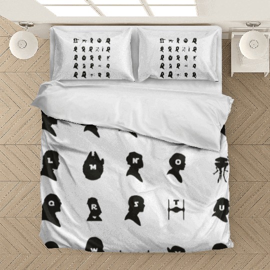Funny Star Wars alphabet for geeks Bedding Sets