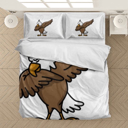 Dabbing dab proud American Eagle coat of arms Bedding Sets
