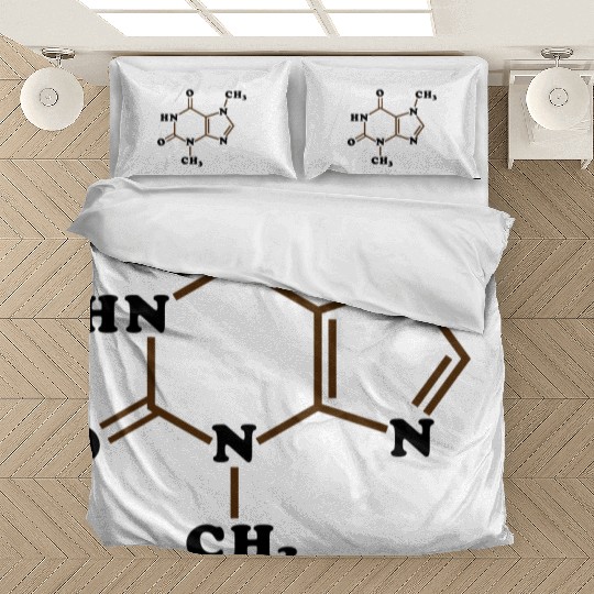 Chocolate Theobromine Molecule Chemical Formula Bedding Sets