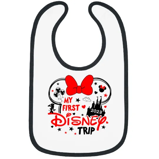 My First Disney Trip Minnie Mouse - Disney Trip Bibs