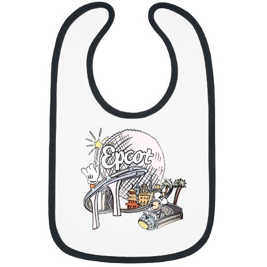 Disney Epcot Bibs, Vintage Epcot 1982 Bibs, Vintage Disney Bibs, Mickey And Friends, Epcot Trip Bibs, Disney family trip matching Bibs