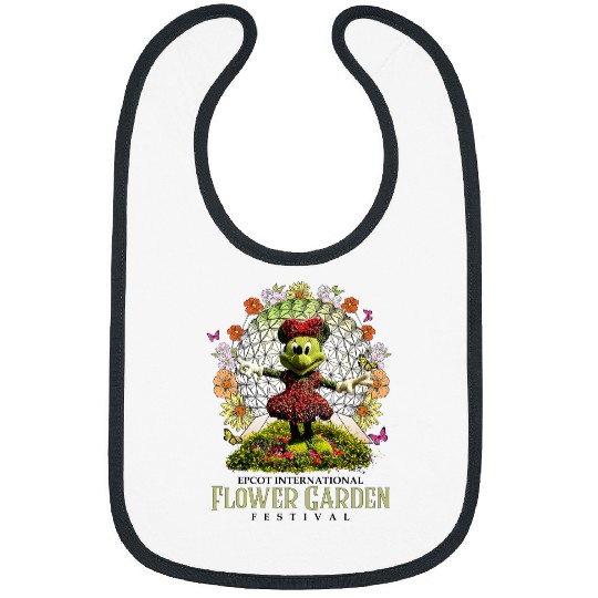 Disney Epcot International Flower and Garden Festival 2023 Bibs, Let The Magic Blossom Disney Bibs