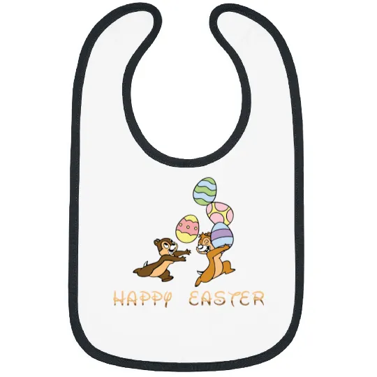 Chip and Dale Easter Bibs, Disney Easter Bibs, Happy Easter Bibs, Disneyworld Family Trip Bibs