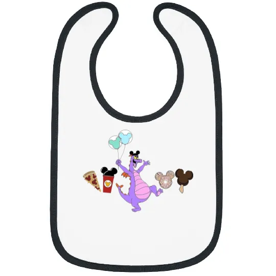 Figment Disney Snacks Bibs, Disney Mode Bibs, Disney Snacks Bibs