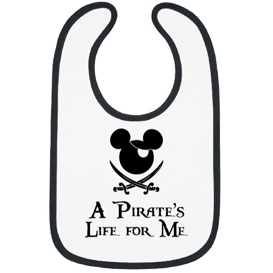 Mickey pirate's life for me Bibs, Disney cruise Bibs for women, Disney pirate Bibs, Mickey cruise Bibs, unisex fit,