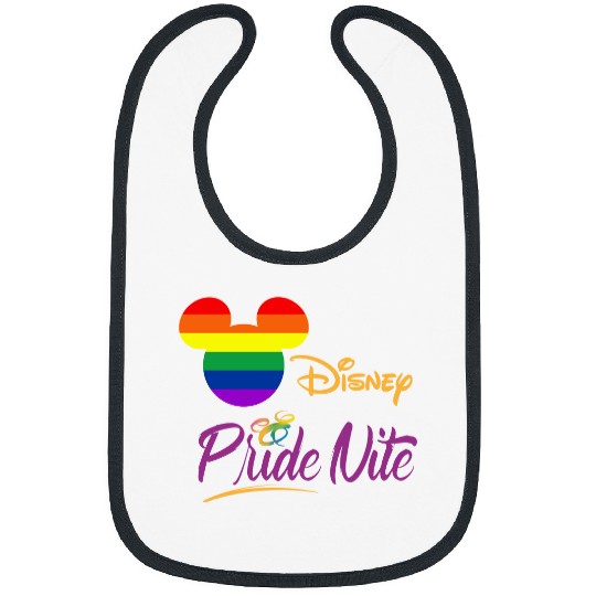 Mickey Mouse Lgbt Flag Rainbow Bibs, Disneyland After Dark Pride Nite, Mickey Pride Rainbow Bibs