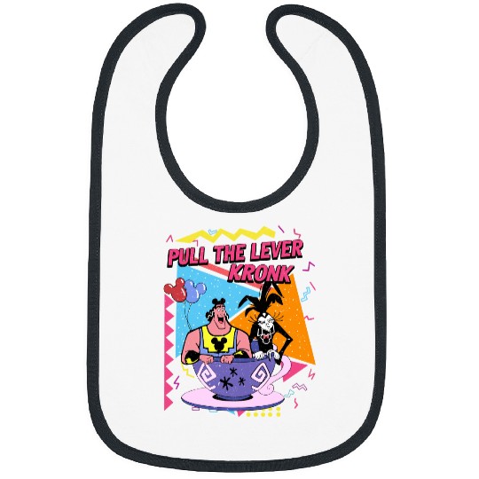 Pull the Lever Krock Bibs, Retro 90s Disney Bibs, Yzma Krock Bibs, Disney Villain Bibs, Emperors New Groove Bibs